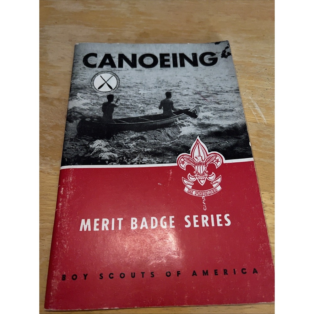 Vintage 1952 BSA Boy Scouts of America Merit Badge Booklet Canoeing